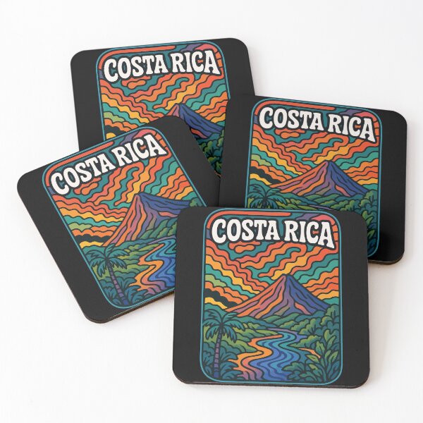 Item preview, Costa Rica Colorful Trippy Art Travel designed and sold by TomFrontierArt.