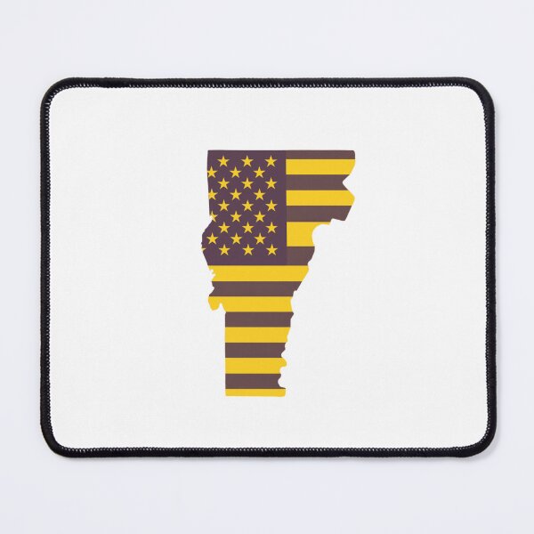 Item preview, Vermont USA Flag Silhouette – Stars and Stripes State Outline designed and sold by Paper Drip.