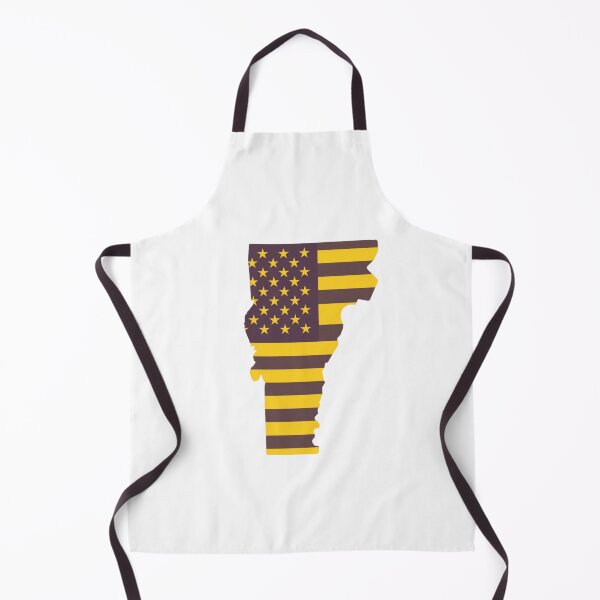 Item preview, Vermont USA Flag Silhouette – Stars and Stripes State Outline designed and sold by Paper Drip.