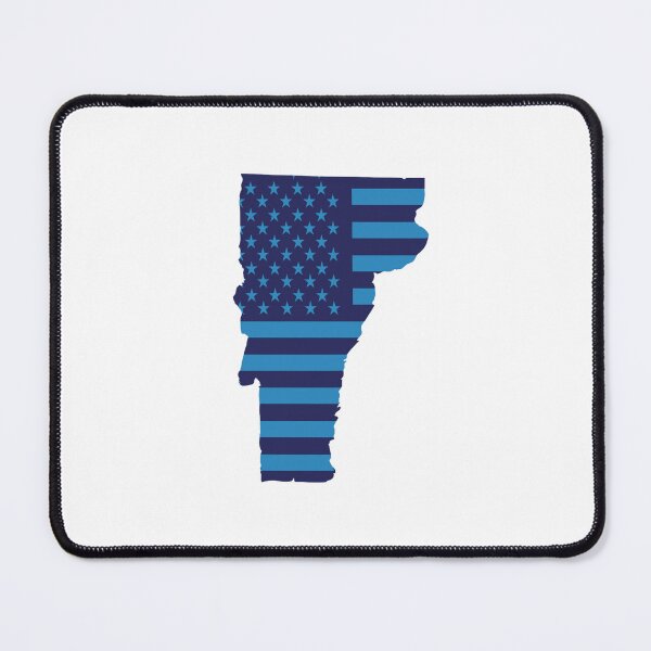 Item preview, Vermont USA Flag Silhouette – Stars and Stripes State Outline designed and sold by Paper Drip.