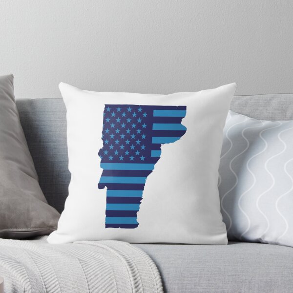 Item preview, Vermont USA Flag Silhouette – Stars and Stripes State Outline designed and sold by Paper Drip.