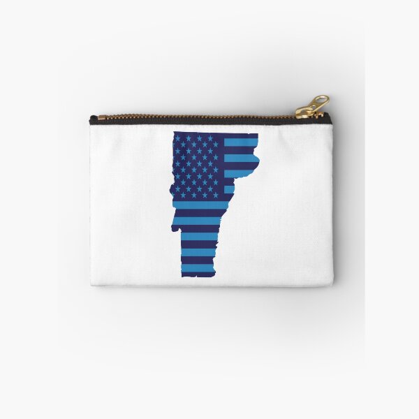 Item preview, Vermont USA Flag Silhouette – Stars and Stripes State Outline designed and sold by Paper Drip.