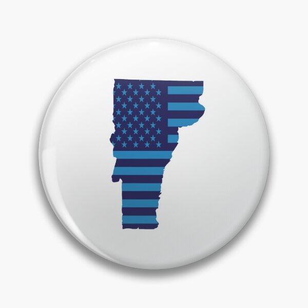 Item preview, Vermont USA Flag Silhouette – Stars and Stripes State Outline designed and sold by Paper Drip.