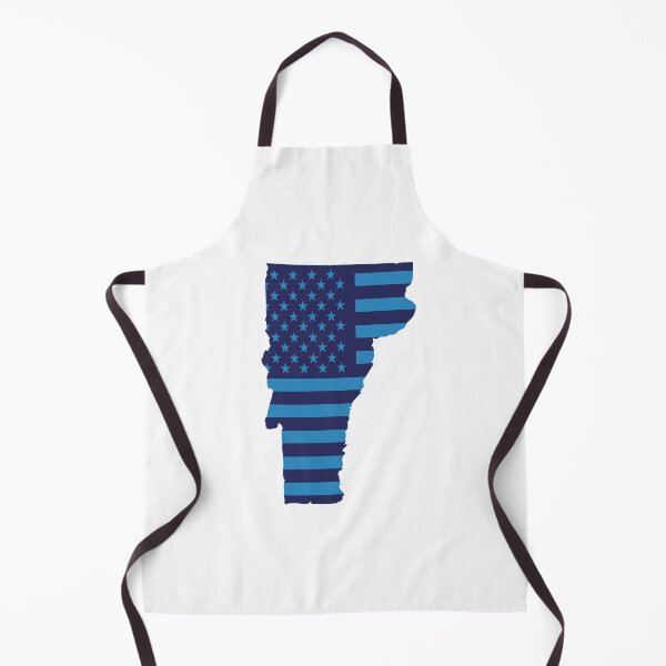 Item preview, Vermont USA Flag Silhouette – Stars and Stripes State Outline designed and sold by Paper Drip.