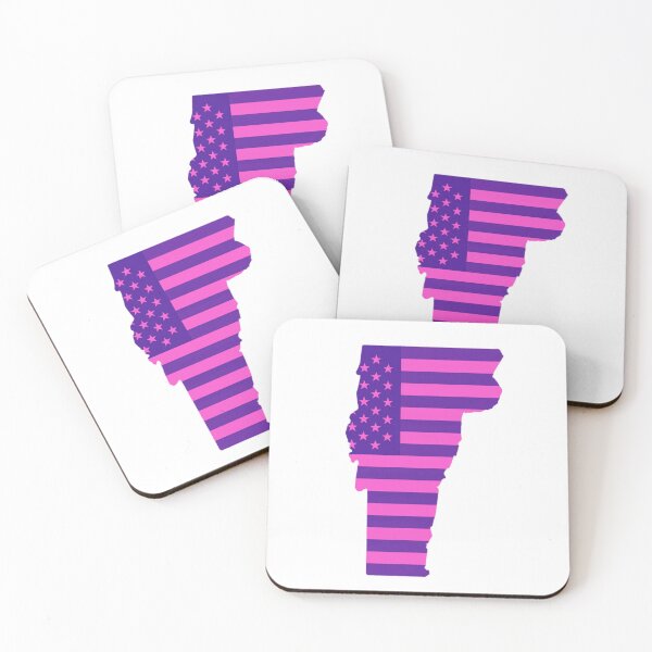 Item preview, Vermont Pop Pink State Flag – Modern Fun Colors designed and sold by Paper Drip.