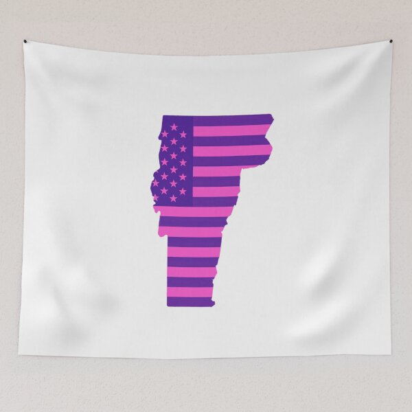 Item preview, Vermont Pop Pink State Flag – Modern Fun Colors designed and sold by Paper Drip.
