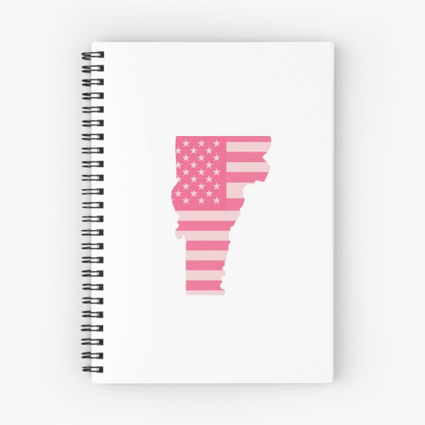 Item preview, Vermont USA Flag Silhouette – Stars and Stripes State Outline designed and sold by Paper Drip.