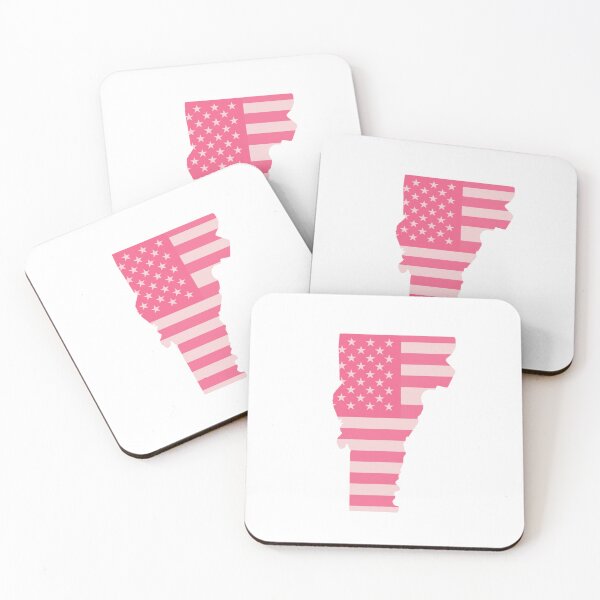 Item preview, Vermont USA Flag Silhouette – Stars and Stripes State Outline designed and sold by Paper Drip.