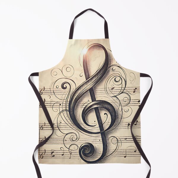 Item preview, Treble Clef on A Music Score with color designed and sold by WJ Cozy Creations.