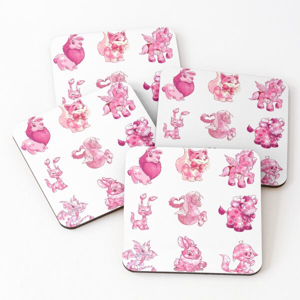 Item preview, Neopets Valentines Pets Sticker 9-Pack designed and sold by Neopian Eagle.