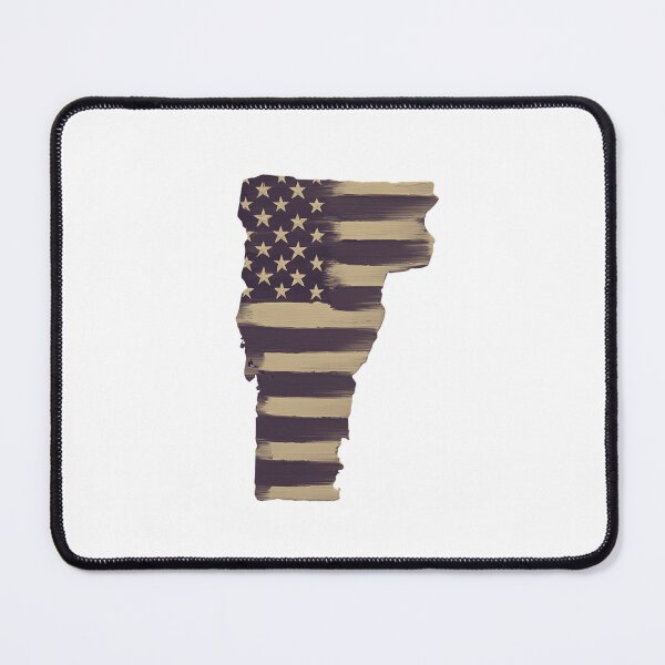 Item preview, Vermont State Vintage Stars & Stripes – Brown and Gold designed and sold by Paper Drip.