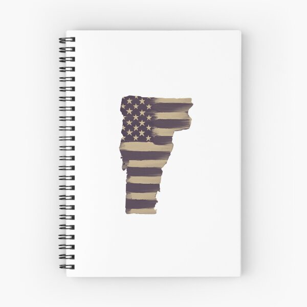 Item preview, Vermont State Vintage Stars & Stripes – Brown and Gold designed and sold by Paper Drip.