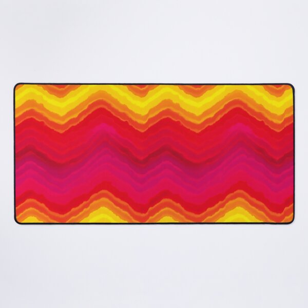 Item preview, Sunset Zigzag Chevron Waves Pattern designed and sold by bubblegoth.