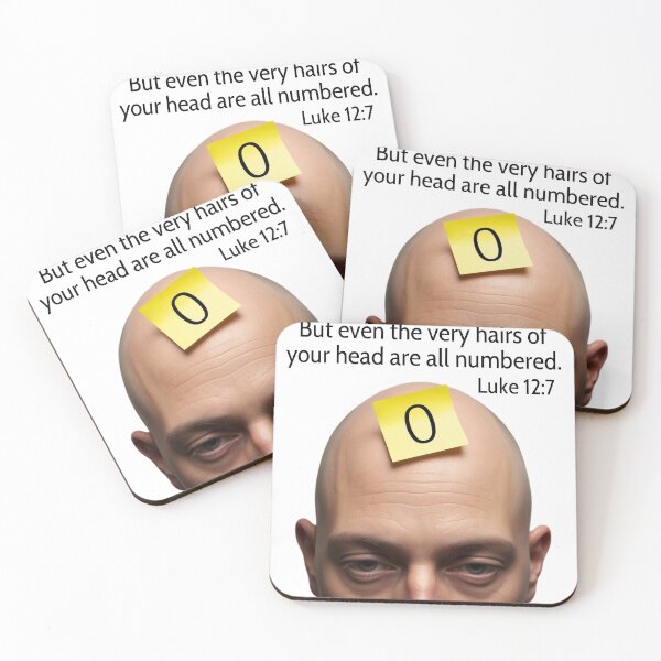 Item preview, Hairs of Your Head Are Numbered designed and sold by WJ Cozy Creations.