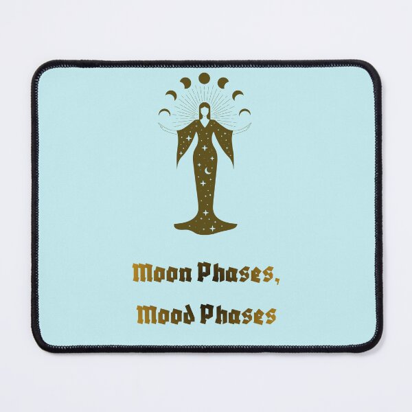 Item preview, Moon Phases, Mood Phases – Minimalist Lunar Aesthetic T‑Shirt designed and sold by Goodvibemini.