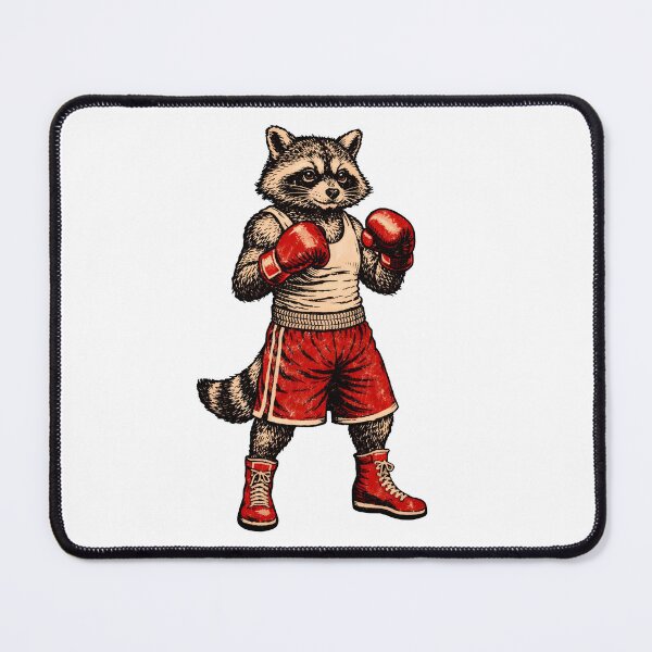 Item preview, Raccoon Boxer Vintage Illustration | Funny Boxing Animal Art designed and sold by Senkov.