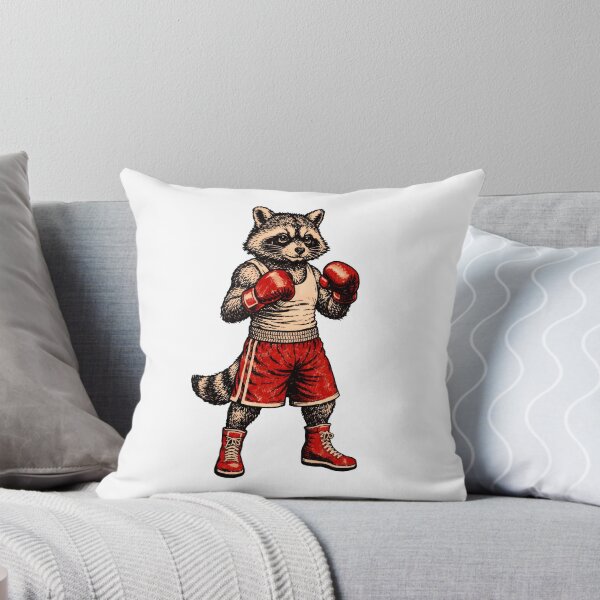 Item preview, Raccoon Boxer Vintage Illustration | Funny Boxing Animal Art designed and sold by Senkov.