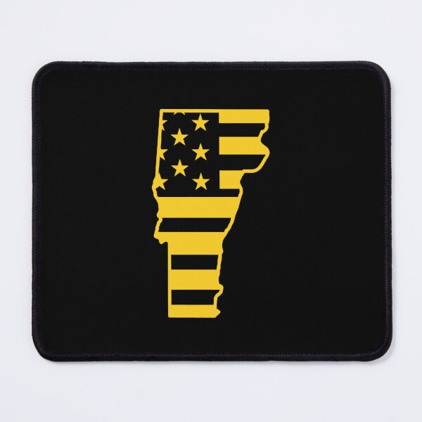 Item preview, Vermont USA Flag Silhouette – Stars and Stripes State Outline designed and sold by Paper Drip.