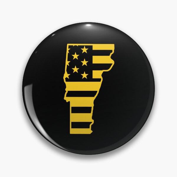 Item preview, Vermont USA Flag Silhouette – Stars and Stripes State Outline designed and sold by Paper Drip.
