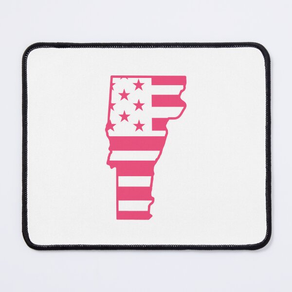 Item preview, Vermont USA Flag Silhouette – Stars and Stripes State Outline designed and sold by Paper Drip.