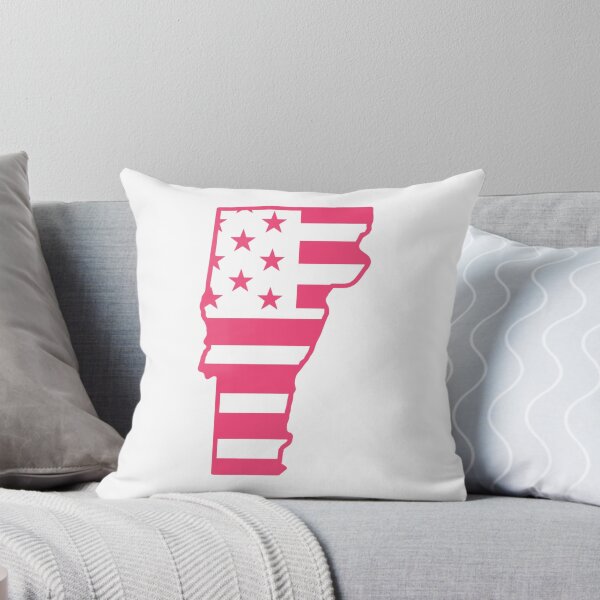 Item preview, Vermont USA Flag Silhouette – Stars and Stripes State Outline designed and sold by Paper Drip.