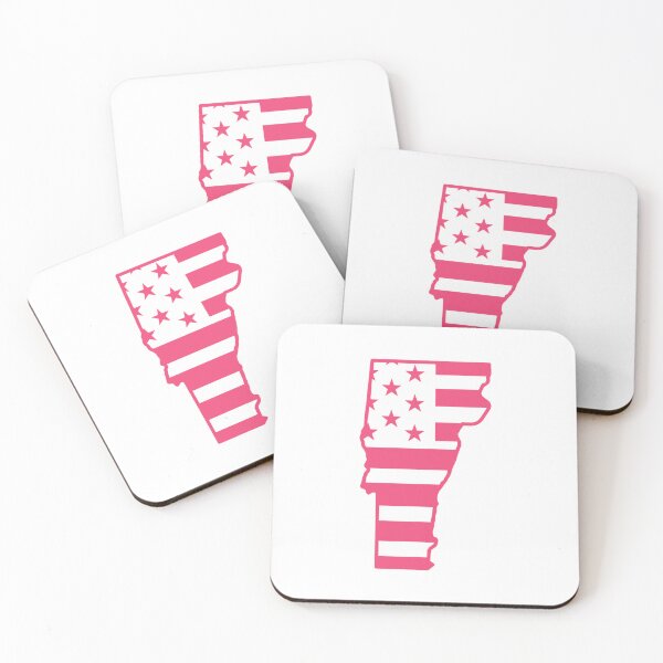 Item preview, Vermont USA Flag Silhouette – Stars and Stripes State Outline designed and sold by Paper Drip.