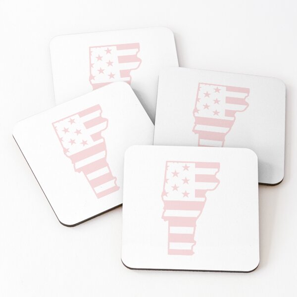Item preview, Vermont USA Flag Silhouette – Stars and Stripes State Outline designed and sold by Paper Drip.