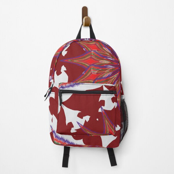Item preview, : Red Floral Geometric Mandala Pattern designed and sold by OIL Pattern Design .