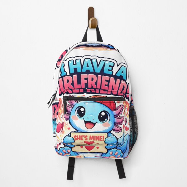 Item preview, I Have A Girlfriend Cute Axolotl Boyfriend Gift designed and sold by TheSimpleTee007.
