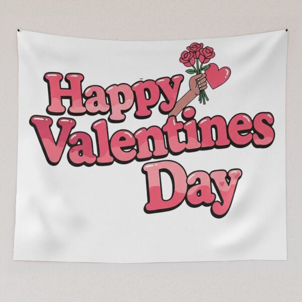 Item preview, Festive Valentine’s Greeting with Roses designed and sold by blacK1982White.