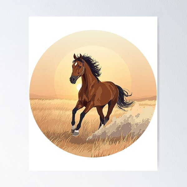 Item preview, Prairie Horse – Freedom and Movement designed and sold by lunadesignsmoon.