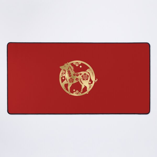 Item preview, Year of the Horse 2026 | Happy Chinese New Year | Lunar New Year | Gold Metallic Firehorse designed and sold by StarryHeavens.