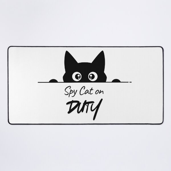 Item preview, Spy Cat in Hiding – Funny Cat Design designed and sold by MarWachaN.