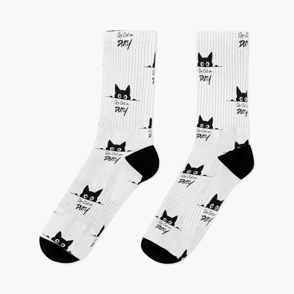 Item preview, Spy Cat in Hiding – Funny Cat Design designed and sold by MarWachaN.