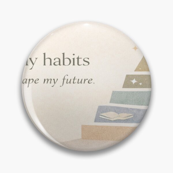 Item preview, Habit Pyramid – Motivational Quote with Growth Symbols designed and sold by Cristhian Almanza.