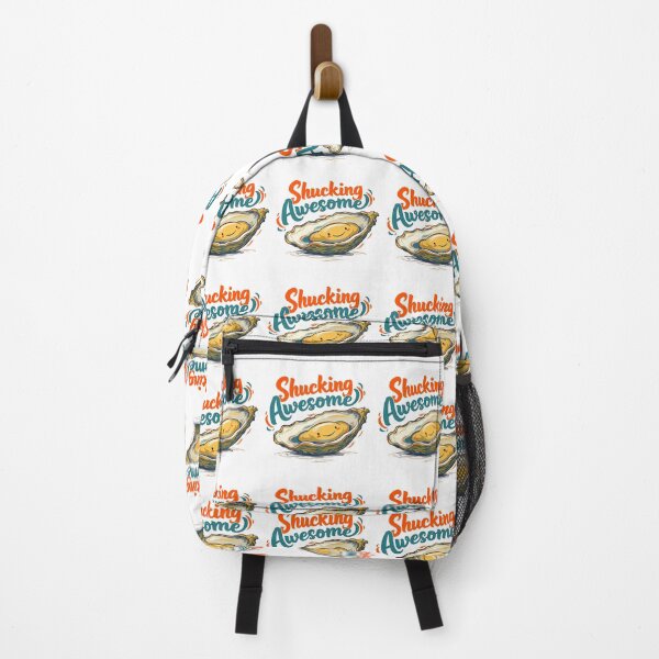 Item preview, Shucking Awesome Funny Happy Oyster Food Pun designed and sold by TeeARTHY.
