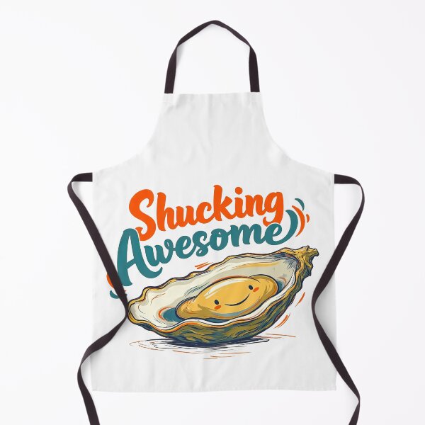 Item preview, Shucking Awesome Funny Happy Oyster Food Pun designed and sold by TeeARTHY.