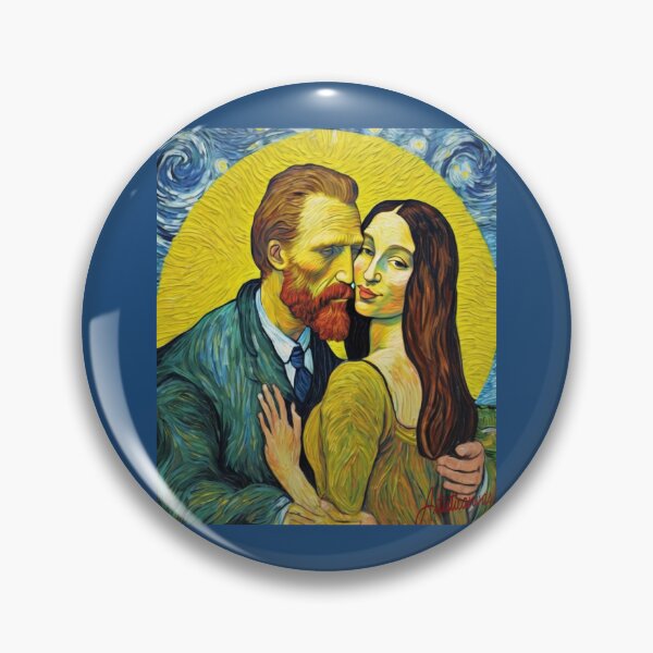 Item preview, "Van Gogh and the Mona Lisa: An Artistic Embrace" designed and sold by Artisticanvas.