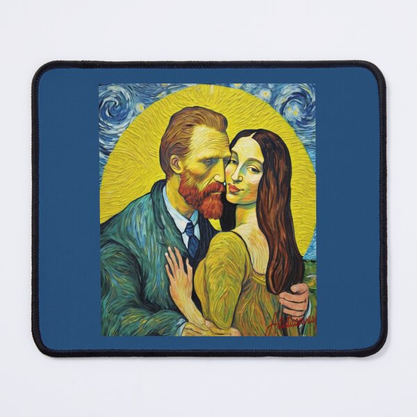 Item preview, "Van Gogh and the Mona Lisa: An Artistic Embrace" designed and sold by Artisticanvas.