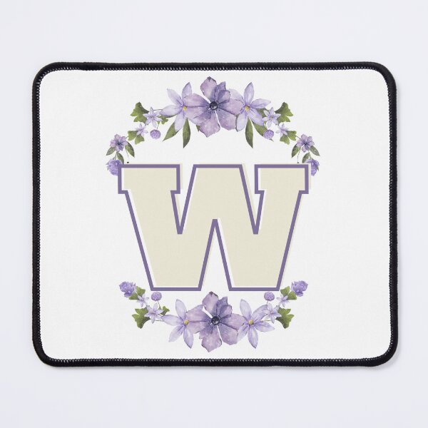 Item preview, Letter W Monogram with Flowers – Elegant Floral Initial Design designed and sold by OmikronStore.