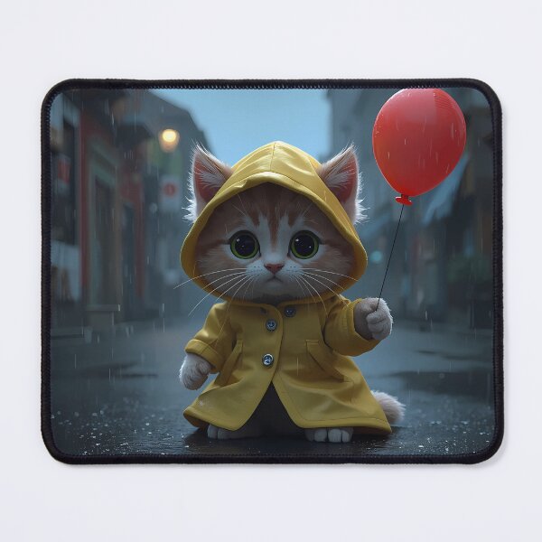 Item preview, Cute Horror Cat - Red Balloon designed and sold by WilmerBoza.