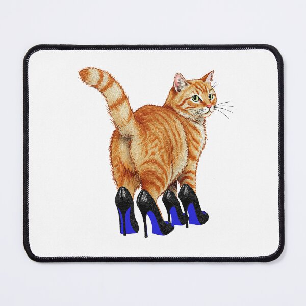 Item preview, Funny Ginger Cat Wearing High Heels designed and sold by TeeARTHY.