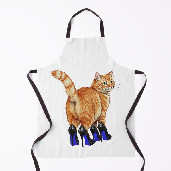 Item preview, Funny Ginger Cat Wearing High Heels designed and sold by TeeARTHY.