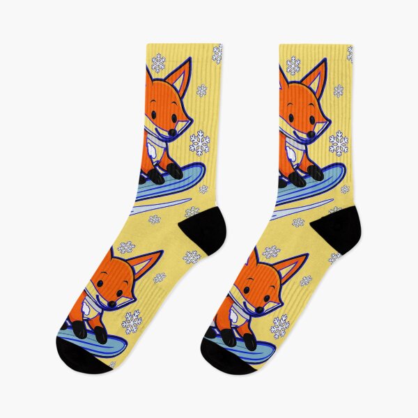 Item preview,  A Fox on a Snow Slide.r. designed and sold by Zofia Sosnecka.