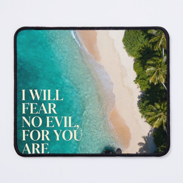Item preview, I Will Fear No Evil T Shirt | Psalm 23:4 Christian Faith Shirt designed and sold by Eternal Kingdom Store.