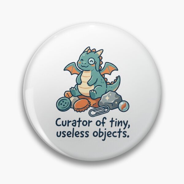 Item preview, Curator Of Tiny Useless Objects Cute Dragon | LooseThoughts Original Sticker designed and sold by LooseThoughts.