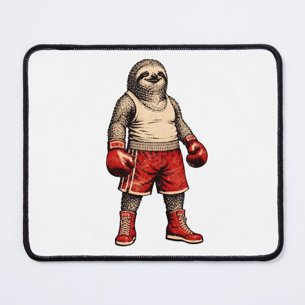 Item preview, Boxing Sloth – Funny Sloth Boxer Illustration designed and sold by Senkov.