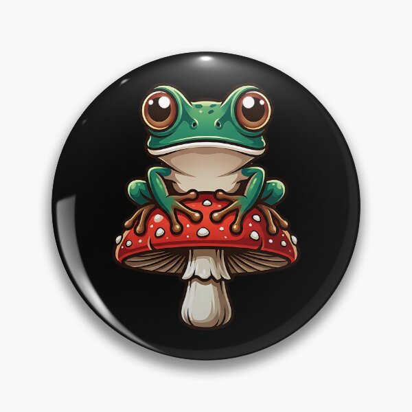 Item preview, Frog sitting on a fly agaric mushroom designed and sold by ReneMM.