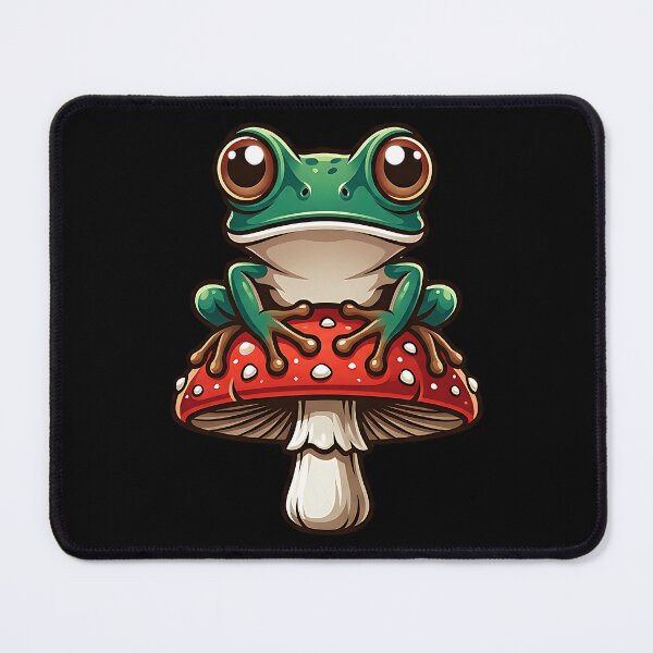 Item preview, Frog sitting on a fly agaric mushroom designed and sold by ReneMM.