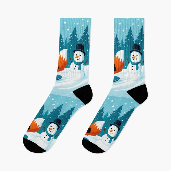 Item preview,  A Fox on a Snow Slide.r. designed and sold by Zofia Sosnecka.